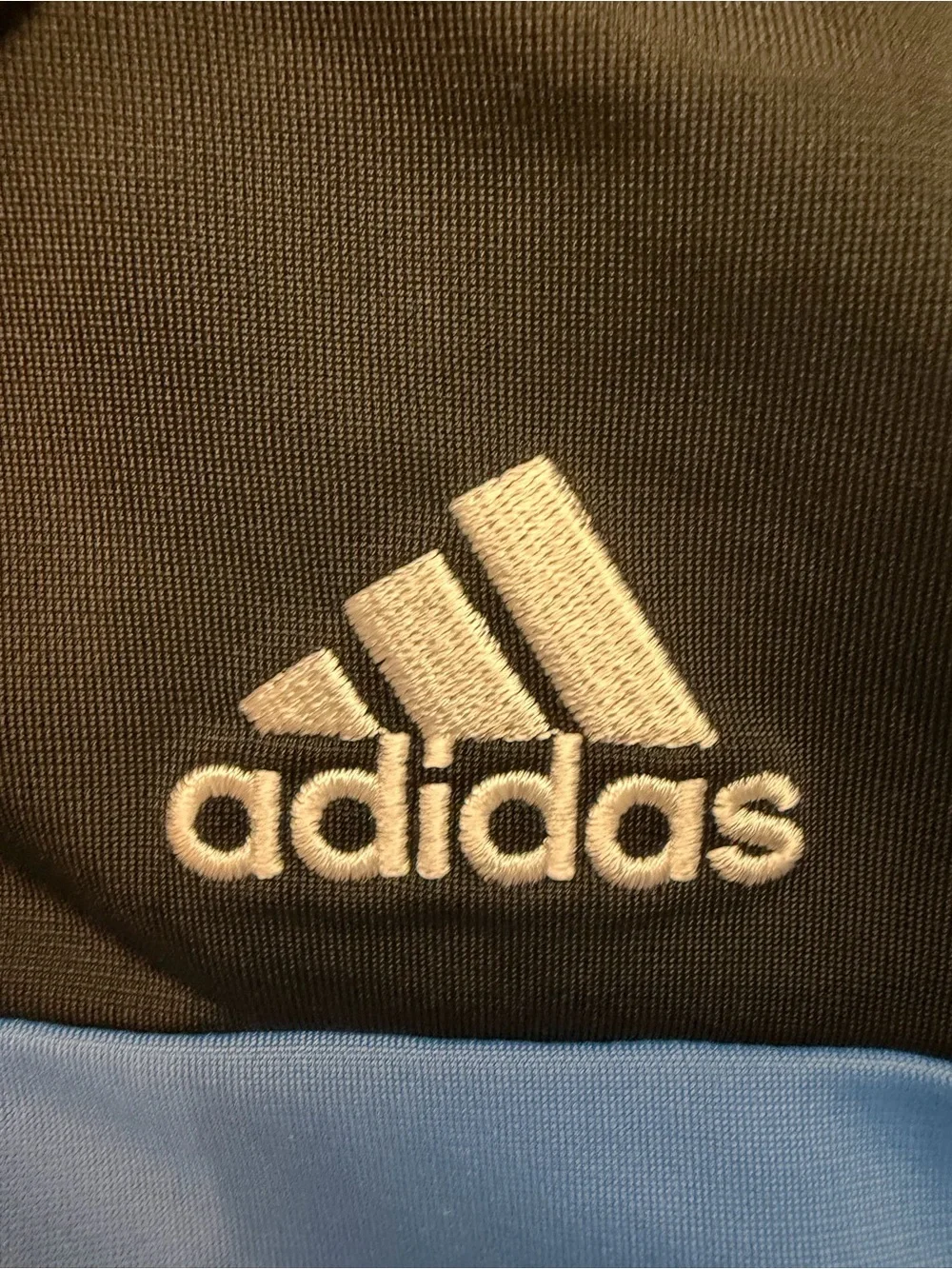 adidas Kids Black & Light Blue Puffer-Style Track Jacket
